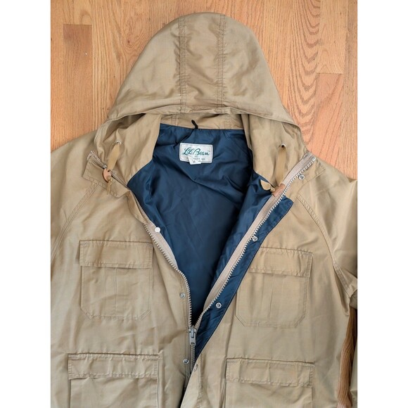 Vintage LL Bean Jacket Mens Large Hunting Barn Script Logo Chore Field Mountain - Picture 5 of 16